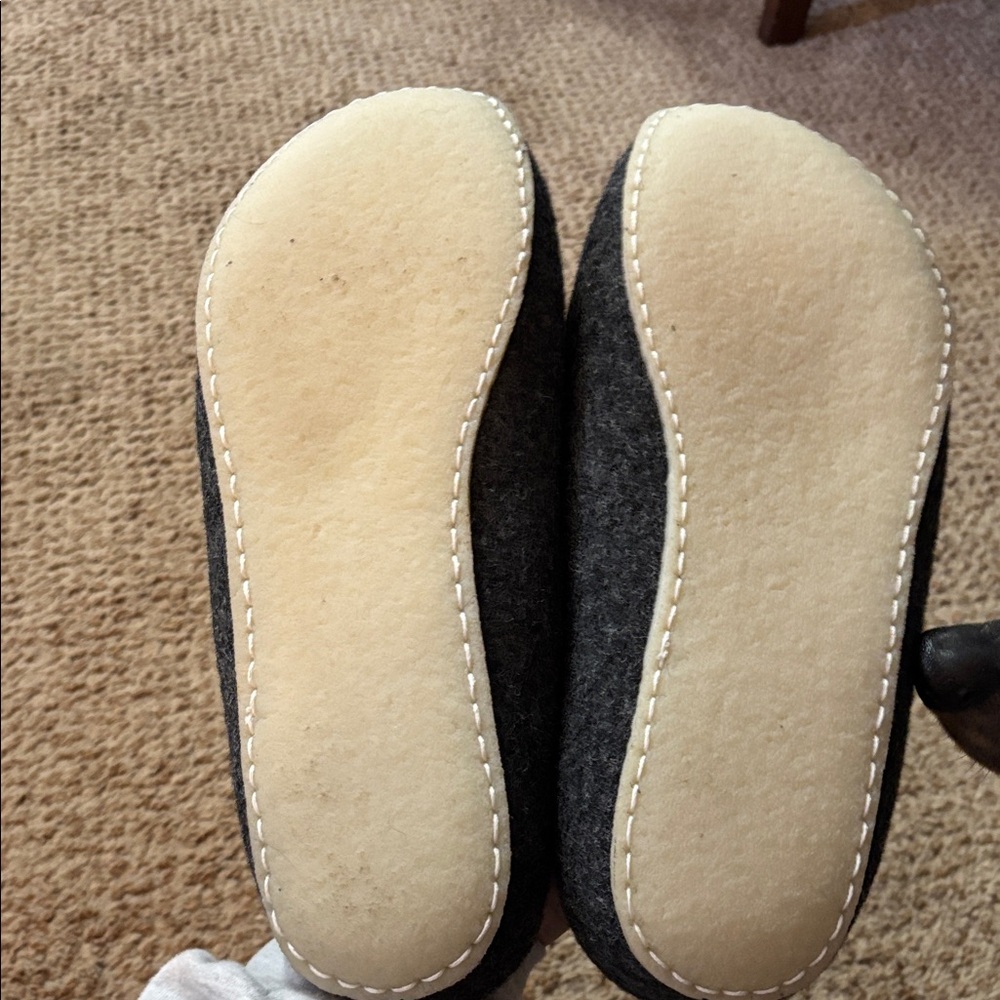 💕NWOT! Baabuk Charcoal Men’s Slippers - Picture 3 of 7